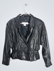 Maggie Lawrence Black Leather Jacket
