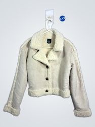Women's Faux Suede Sherpa Lined Jacket