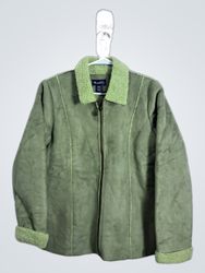 Denim & Co. Suede Sherpa Lined Jacket