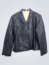 Black Leather Blazer