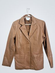Chadwick's Brown Leather Blazer