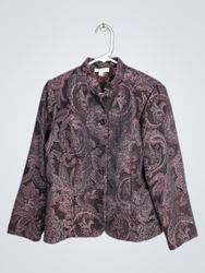 Dressbarn Women's Paisley Print Blazer