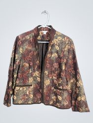 Christopher & Banks Women's Floral Print Jacket