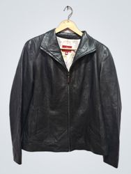 Cole Haan Black Leather Jacket
