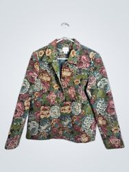 KORET Floral Tapestry Blazer