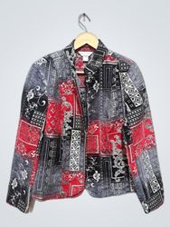christopher & banks Women's Patchwork Blazer