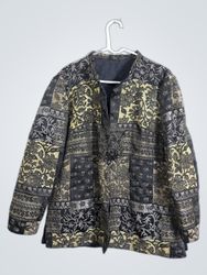 Jacket with ornate pattern