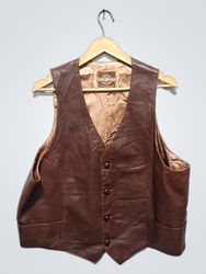 PIONEER WEAR Albuquerque USA Leather Vest