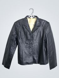 Black Leather Blazer