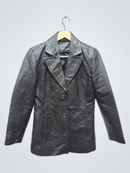 Black Leather Blazer