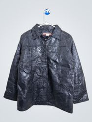 Tudor Court Black Faux Leather Jacket