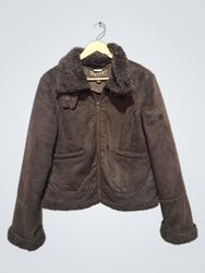 Big Chill Women's Brown Faux Suede Sherpa Lined Av..