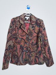 Coldwater Creek Paisley Blazer