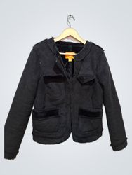 Joe Fresh Black Faux Suede Jacket