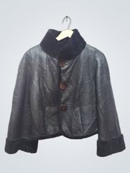 Black Faux Fur Trimmed Jacket