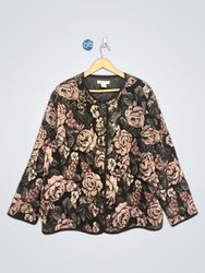 Dressbarn Floral Print Jacket