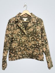 Dressbarn Floral Print Blazer