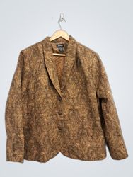 avenue Women's Paisley Pattern Blazer
