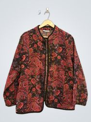 Veste femme Serengeti à imprimé fleur et cachemire