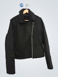Esmara Black Faux Shearling Lined Aviator Jacket