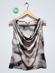 Calvin Klein ärmelloses Top mit Wasserfallausschni..