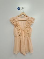 Forever 21 Ruffled V-Neck Blouse