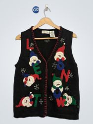 WHITE STAG Ladies Snowman Christmas Sweater Vest