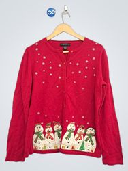 DESIGNERS ORIGINALS Cardigan Feminino Vermelho com..