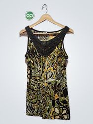 CAROLE LITTLE Women's Sleeveless Geometric Print T..