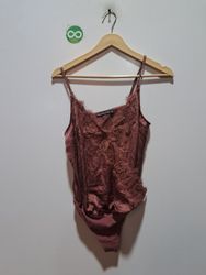 Abercrombie & Fitch Satin Lace Trim Bodysuit