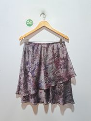 R&M Richards Petite Floral Layered Mini Skirt