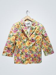 Jaclyn Smith Floral Blazer