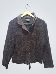 JAYN MADDEN Textured Button-Up Jacket