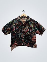 NOVAMEN Chemise à imprimé floral avec détail lapin