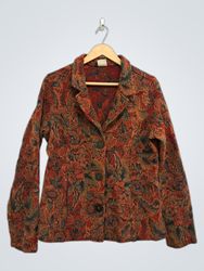 C.M.C. Women's Floral Print Blazer