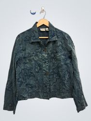 Veste en jean brodée Chico's