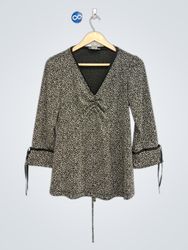 Motherhood Maternity Printed V-Neck Blouse