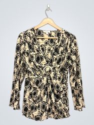 Dressbarn Blouse imprimée à manches longues
