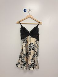 Lin Donatella Women's Floral Lace Trim Nightgown G..