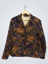BRIGGS NEW YORK Floral Print Button-Up Shirt