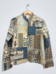 PRESWICK & MOORE Quilted Patchwork Jacket