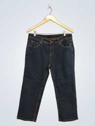 BOGARI Women's Blue Denim Capri Jeans