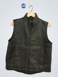 No Boundaries Juniors Faux Leather Vest