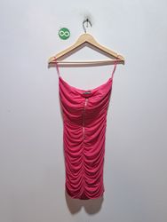 Wet Seal Pink gerafftes Minikleid