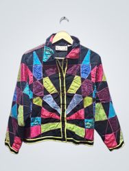 Life Style gesteppte Patchwork-Jacke