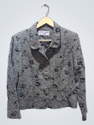 JEAN-BOUVARD Womens Patterned Blazer