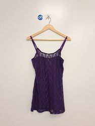 Charlotte Russe Purple Lace Cami Top