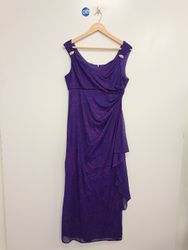 R&M Richards lila besticktes Maxikleid