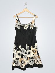 Dressbarn Floral Print Fit & Flare Dress