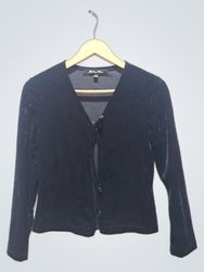 Macaco veste blusa de veludo preta de manga longa